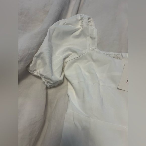 NWT:: Puff Sleeve Split Hem Midi Dress - Picture 7 of 11